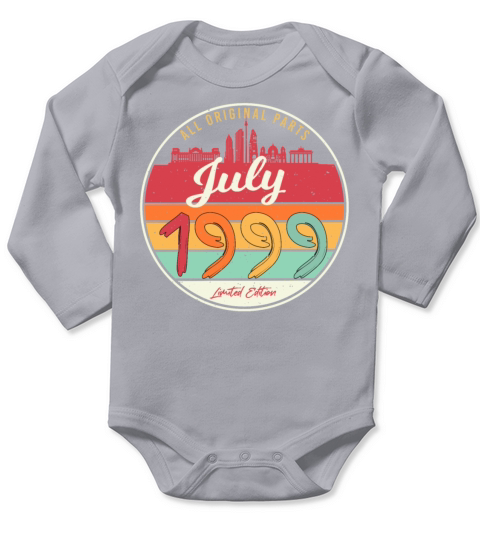 Cool Gift Idea For July 1999 Long Sleeve Baby One-Piece