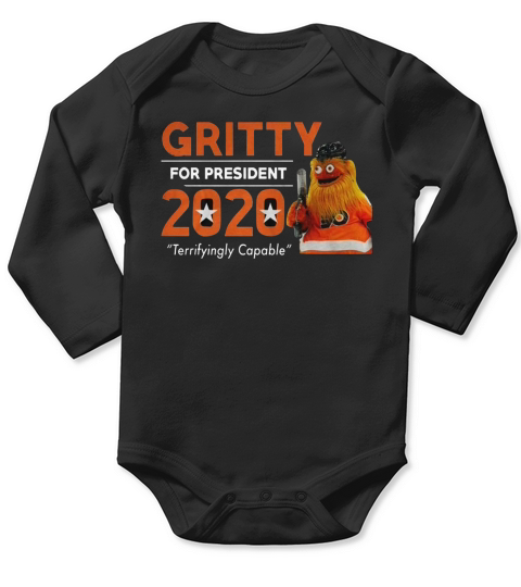 Gritty for president 2020 Long Sleeve Baby One-Piece