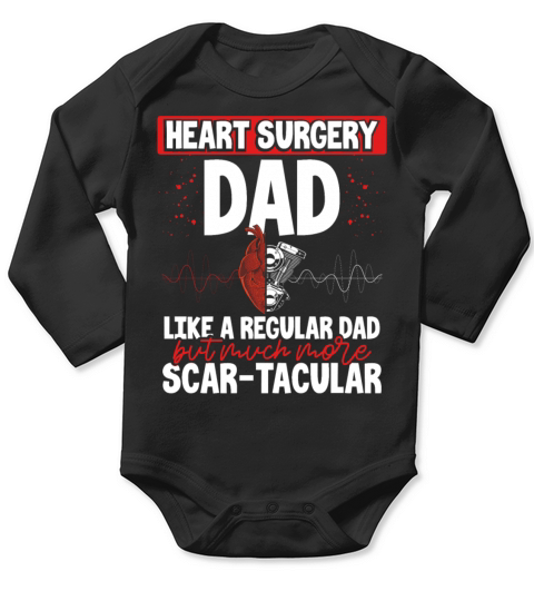 Heart Cardiac Pacemaker Heart Transplant Survivor Long Sleeve Baby One-Piece