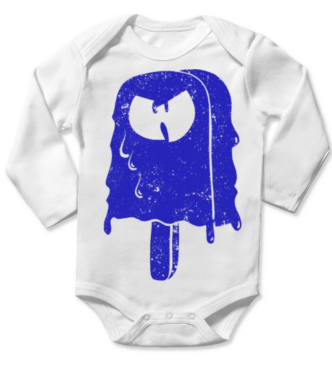 icecream wutang blue Long Sleeve Baby One-Piece