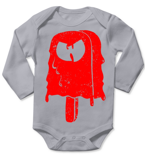 icecream wutang red Long Sleeve Baby One-Piece