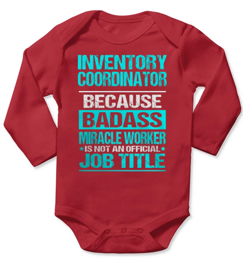 INVENTORY COORDINATOR Long Sleeve Baby One-Piece