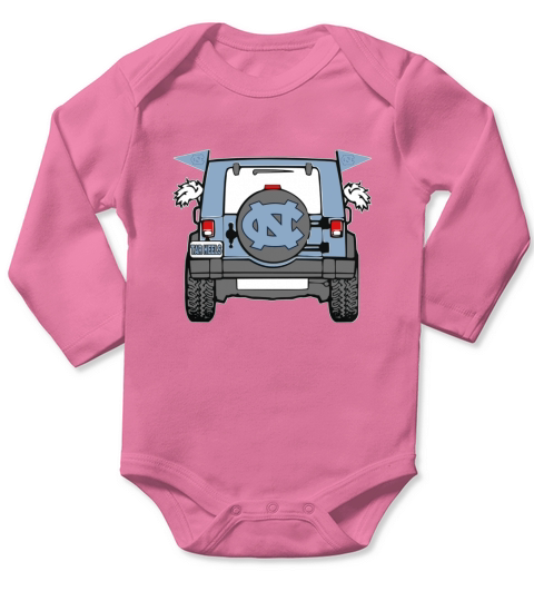 Jeep Sport North Carolina Tar Heels Long Sleeve Baby One-Piece
