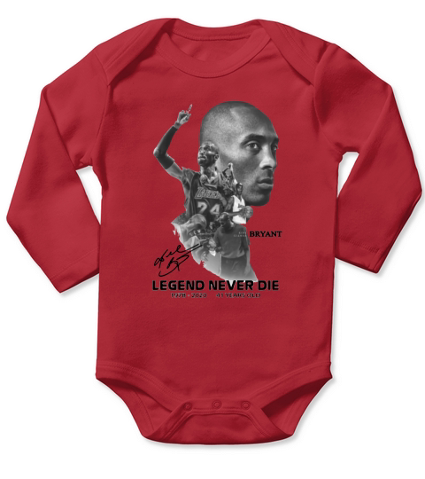 Kobe Gianna Bryant Legend Never Die 2020 41 years old signature shirt Long Sleeve Baby One-Piece