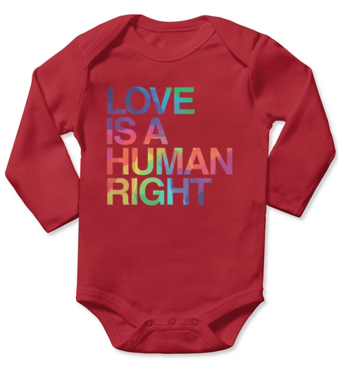 Love is Human Right LGBT Gay Pride Long Sleeve Baby One-Piece