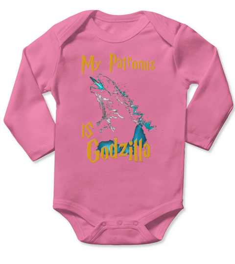 My Patronus is Godzilla Long Sleeve Baby One-Piece