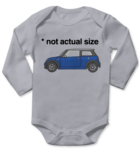 Not actual size Long Sleeve Baby One-Piece