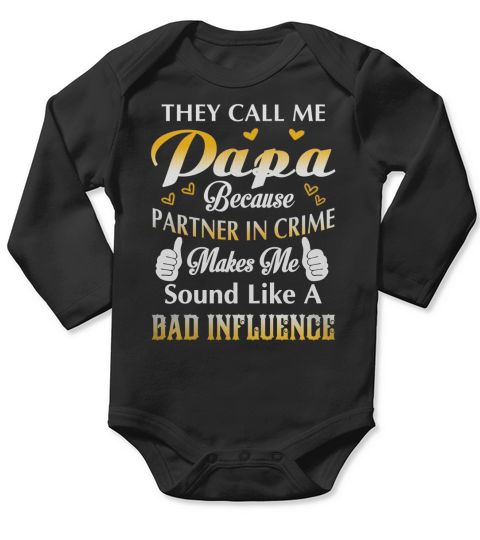 PAPA Long Sleeve Baby One-Piece