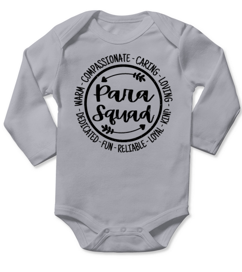 Para Squad Vintage Gift Long Sleeve Baby One-Piece