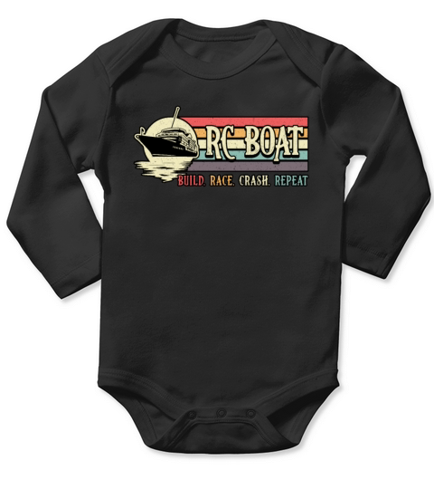 RC Boat Build Race Crash Repeat Model RC Boats Long Sleeve Baby One-Piece