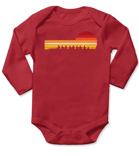 Rowing Retro Vintage Style For Rower Boating Crew Long Sleeve Baby One-Piece