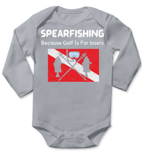 Spearfishing Because Golf Is For losers vintage Long Sleeve Baby One-Piece