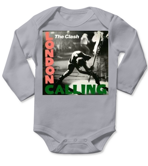The Clash London Calling Long Sleeve Baby One-Piece