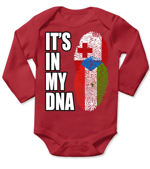 Tongan And Equatorial Guinean Mix Heritage DNA Fla Long Sleeve Baby One-Piece