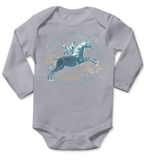 Unicorn Constellation Monoceros Long Sleeve Baby One-Piece