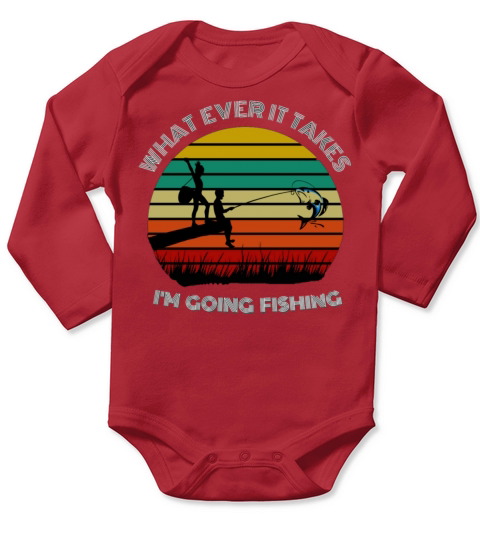 Vintage Style Fishing Long Sleeve Baby One-Piece