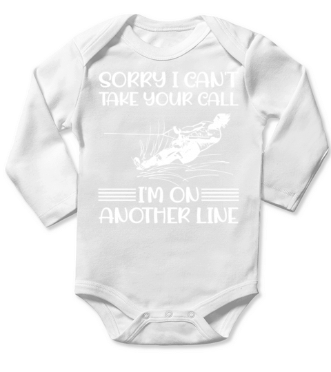 Waterskiing - Sorry I Cant Take Your Call - Water Long Sleeve Baby One-Piece
