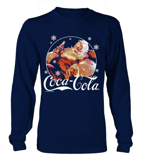 Original Coca-Cola Vintage Relaxing Santa Christmas Graphic sweater Long sleeved Unisex