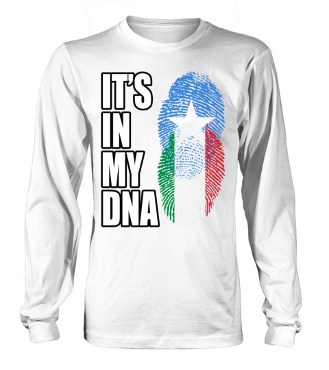 Somali And Italian Vintage Heritage DNA Flag Long sleeved Unisex