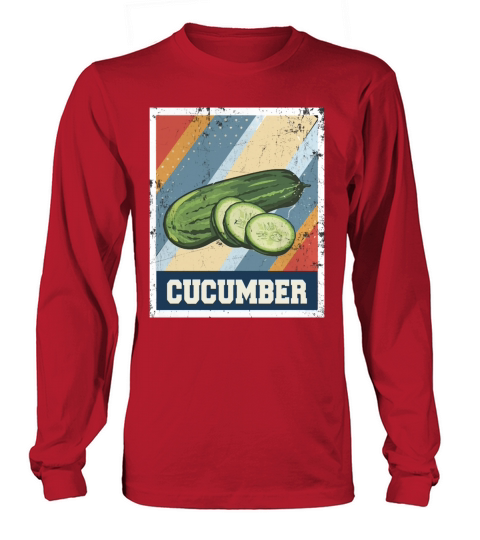 vintage style Cucumber Long sleeved Unisex