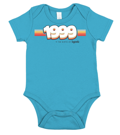 1999 the birth of legends Short Sleeve Baby One-Piece