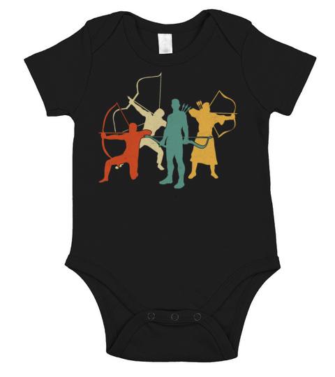 Archery Bow Archer Retro Vintage Short Sleeve Baby One-Piece