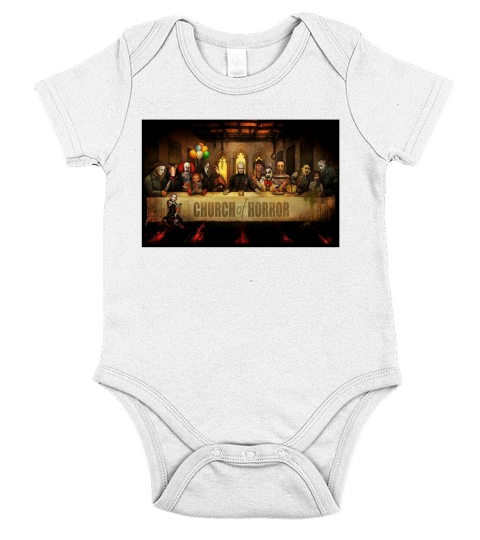 Church of Horror Last Supper shirt Short Sleeve Baby One-Piece