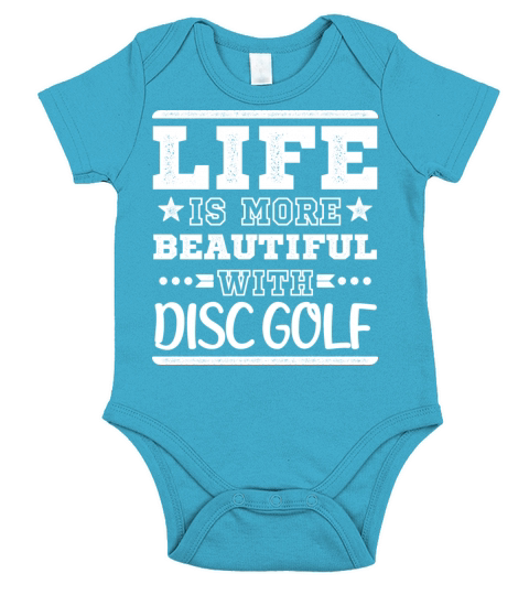 Cool Funny Life Beautiful Disc Golf Sayings Clubs Short Sleeve Baby One-Piece