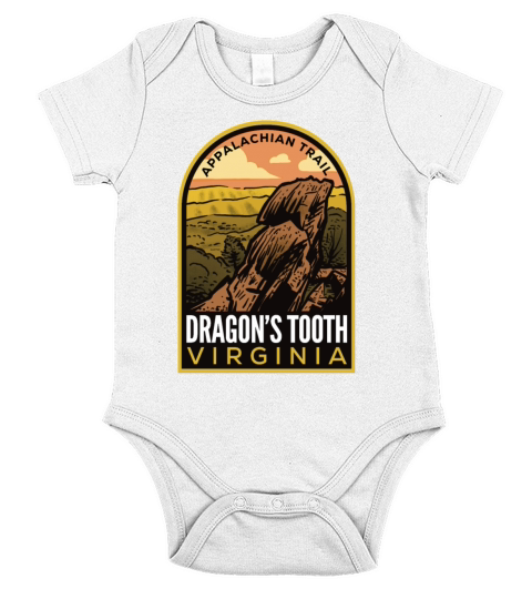 Dragons Tooth Virginia Appalachian Trail Short Sleeve Baby One-Piece