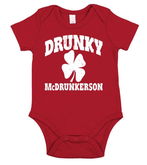 DRUNKY McDRUNKERSON Short Sleeve Baby One-Piece