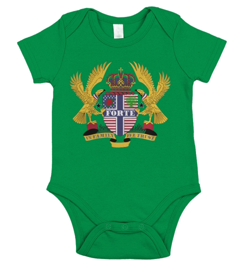 Forte Family Crest For American People - Forte Family T-Shirt, Hoodie, Sweatshirt Short Sleeve Baby One-Piece