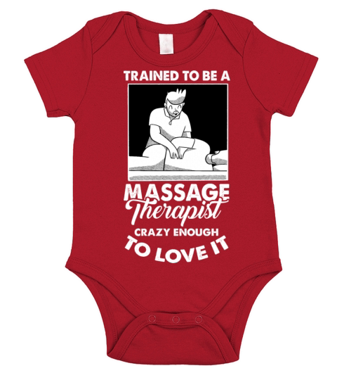 Funny Quote Trained To Be a Massage Vintage Therap Short Sleeve Baby One-Piece
