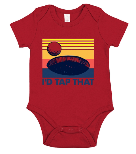 Golf I’d Tap That Vintage Shirt Short Sleeve Baby One-Piece