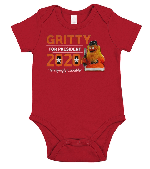 Gritty for president 2020 Short Sleeve Baby One-Piece