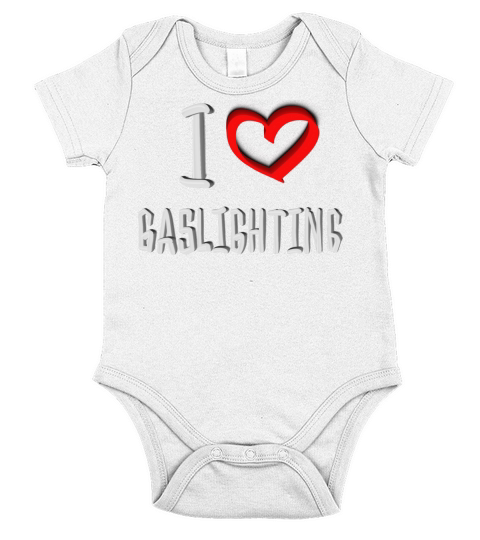 I Heart Gaslighting Short Sleeve Baby One-Piece