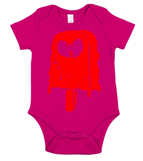 icecream wutang red Short Sleeve Baby One-Piece