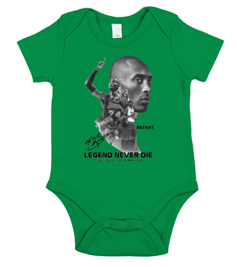 Kobe Gianna Bryant Legend Never Die 2020 41 years old signature shirt Short Sleeve Baby One-Piece