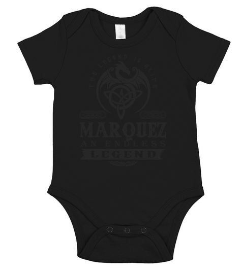MARQUEZ The Legend Is Alive MARQUEZ An Endless Legend ColorBlack Short Sleeve Baby One-Piece