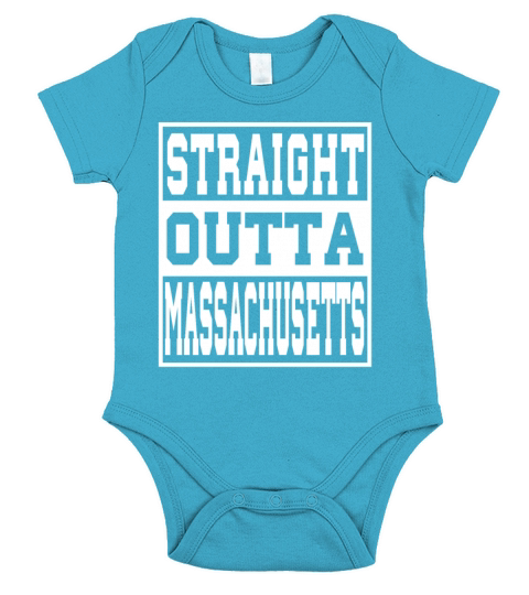 Massachusetts Straight outta Massachusetts Ideas Short Sleeve Baby One-Piece