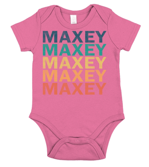 Maxey Name T Shirt - Maxey Vintage Retro Name Gift Short Sleeve Baby One-Piece