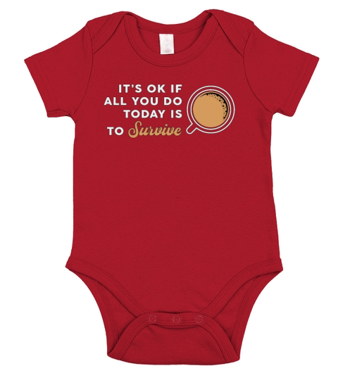 Mental Health Its Ok If All You Coffee Awareness Short Sleeve Baby One-Piece
