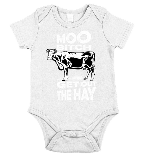Moo Get Out Cattleman Gift Short Sleeve Baby One-Piece