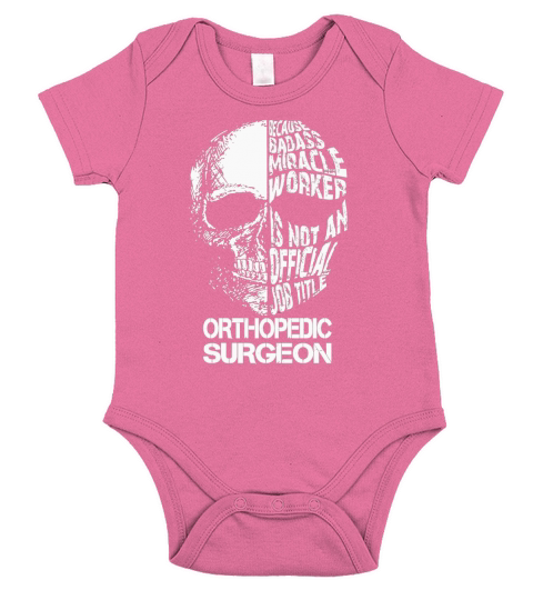 ORTHOPEDIC SURGEON Bada Skull Short Sleeve Baby One-Piece