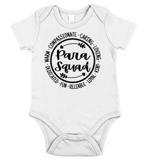 Para Squad Vintage Gift Short Sleeve Baby One-Piece