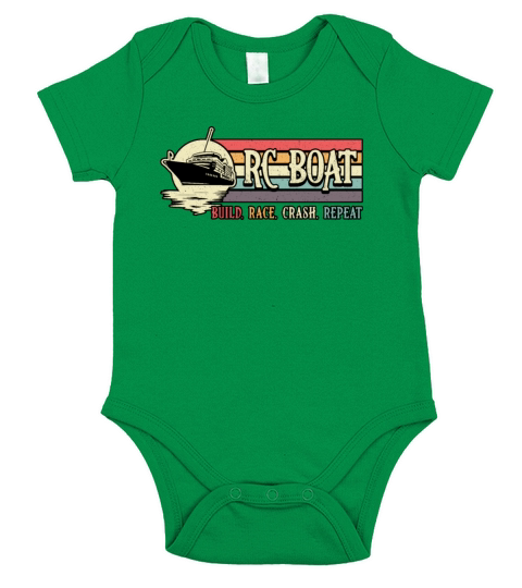 RC Boat Build Race Crash Repeat Model RC Boats Short Sleeve Baby One-Piece
