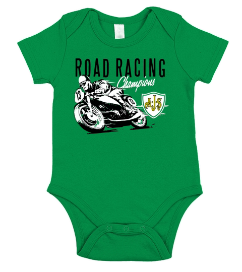 road racing motorbiker Short Sleeve Baby One-Piece