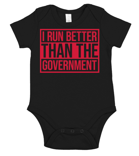 run better than government Short Sleeve Baby One-Piece