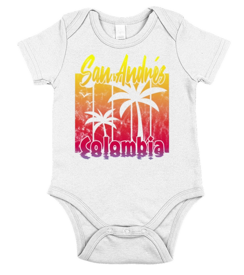 San Andres Colombia Short Sleeve Baby One-Piece