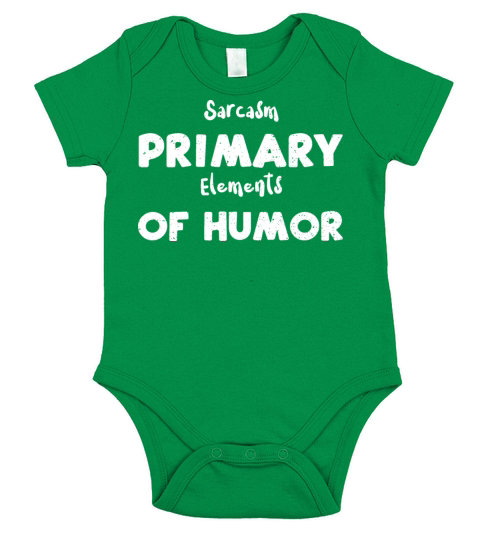 Sarcasm Primary Elements Of Humor Short Sleeve Baby One-Piece