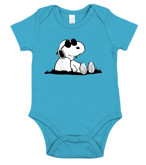 Snoopy Shirt Short Sleeve Baby One-Piece